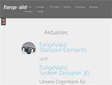 Tablet Screenshot of flangevalid.com